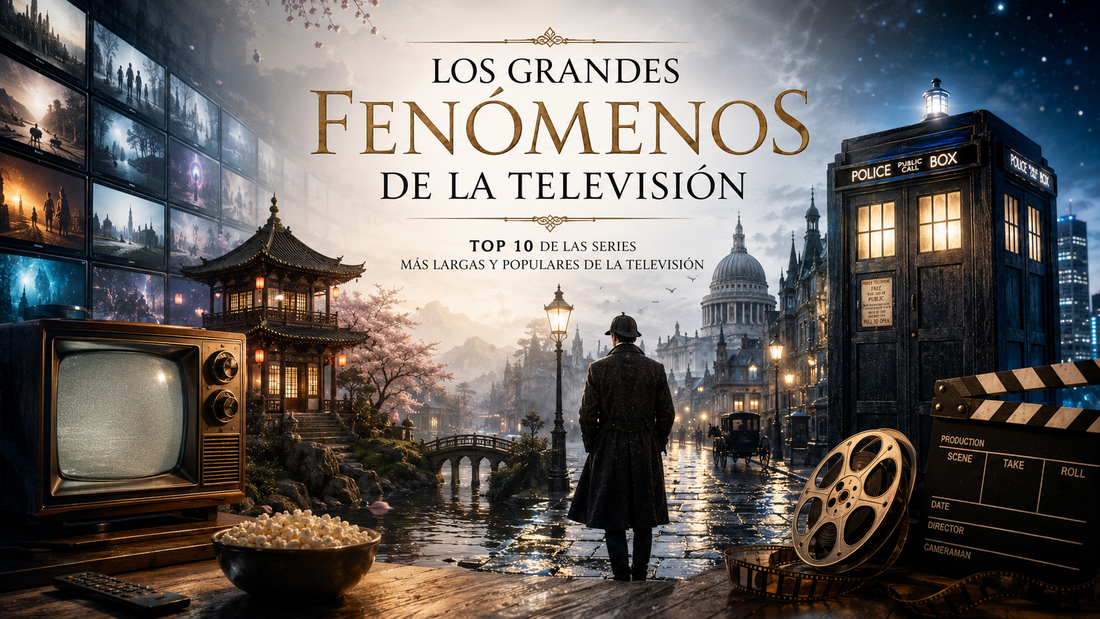 Varias referencias a las series mencionadas con el título del artículo en la parte superior