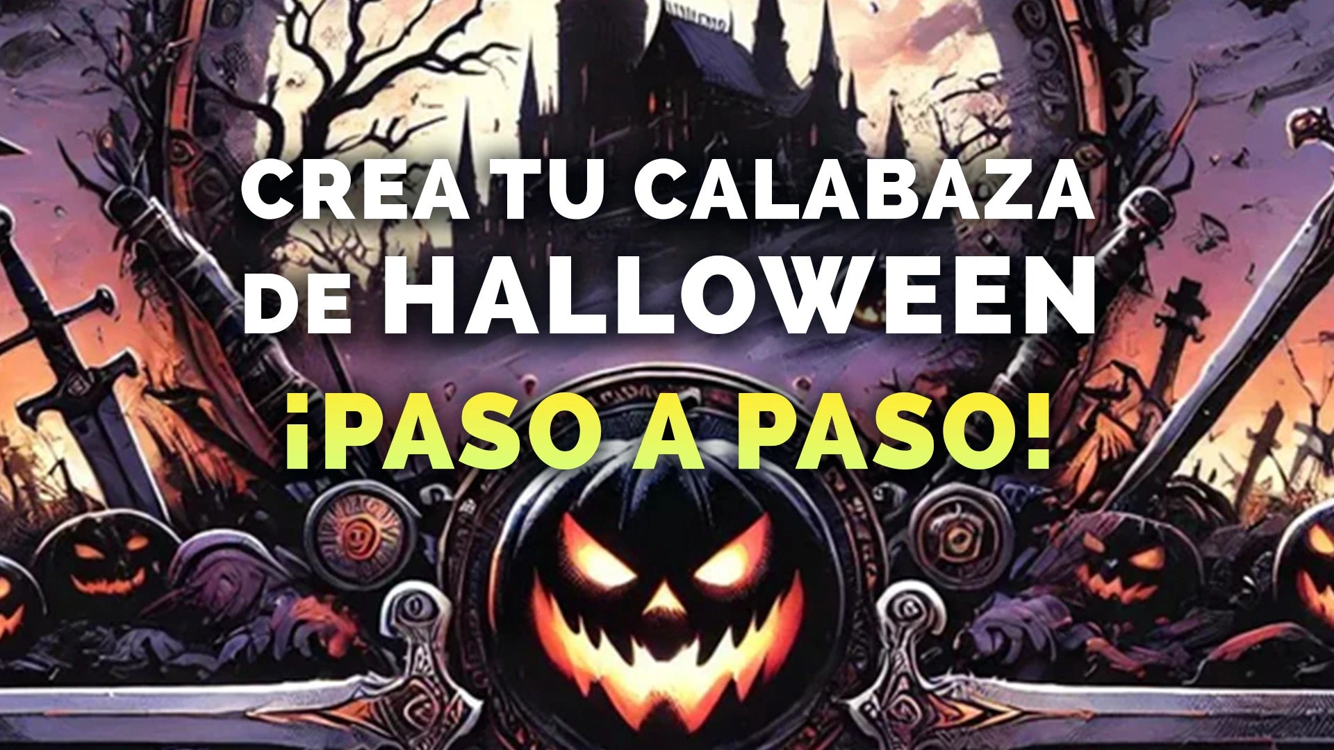 Calabaza Halloween. Espadas y más