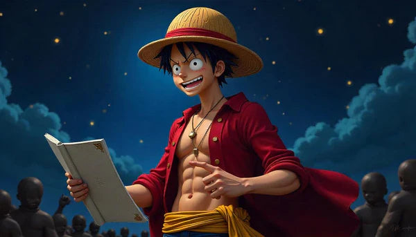 Luffy dando discurso