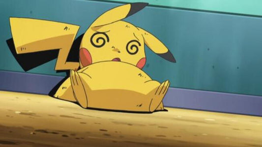 Imagen de pikachu derrotado en batalla 