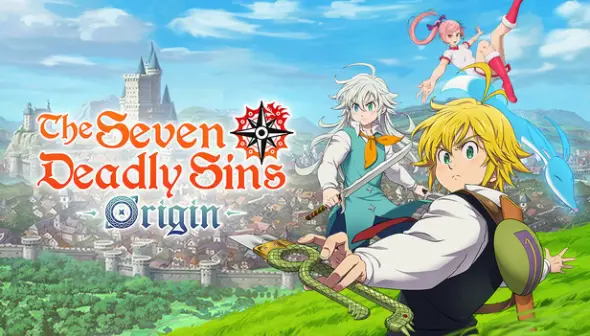 Imagen de The Seven Deadly Sins: Origin, con Meliodas y Tistán al frente