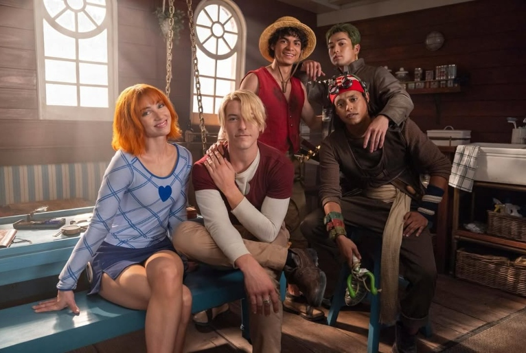 Foto conjunta de los protagonistas de One Piece Live Action