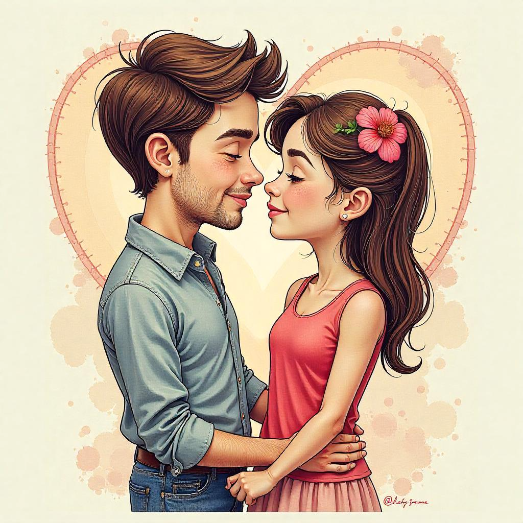 Pareja feliz. Espadas y más