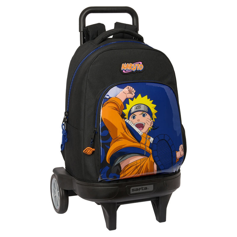 Imagen de presentación de Mochilas Trolley con el diseño de Naruto. Mochilas con ruedas