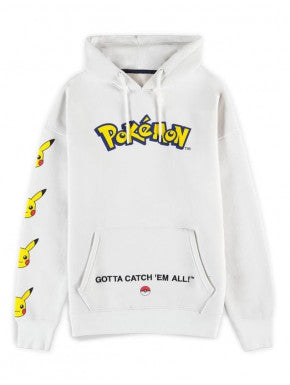 sudadera pokemon color blanco