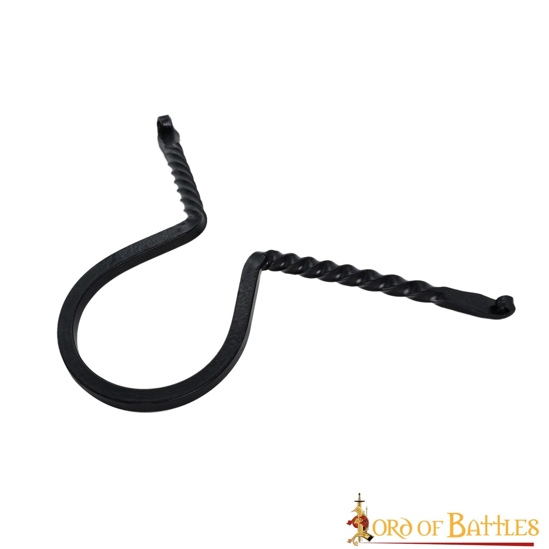 Soporte Medieval de Hierro Forjado para Cuernos de Beber - Soporte para Cuernos Forjado a Mano con Acabado de Aceite Ennegrecido - Imagen 8