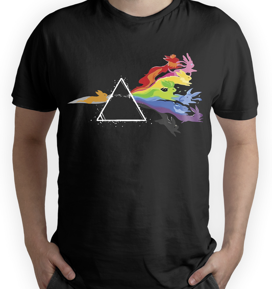 Camiseta Pokemon Pink Floyd "The Dark side of the Moon"