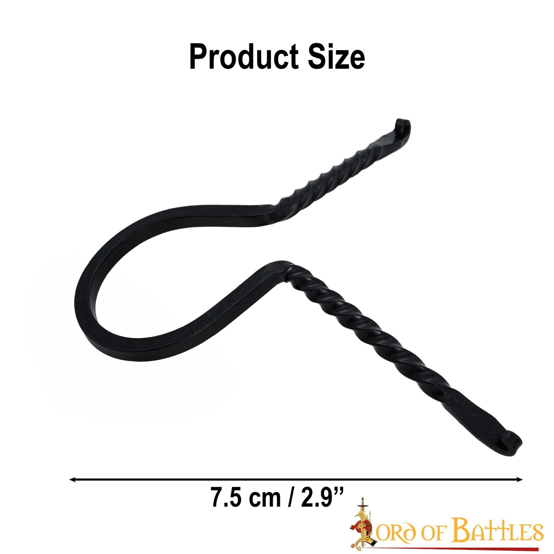 Soporte Medieval de Hierro Forjado para Cuernos de Beber - Soporte para Cuernos Forjado a Mano con Acabado de Aceite Ennegrecido - Imagen 10