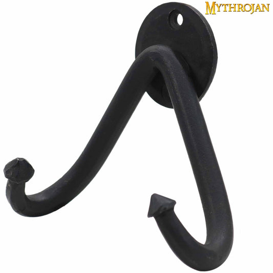 Soporte de Pared para Espada Pesada Mythrojan en Acabado Negro Forjado : Soporte de Pared para Espada Universal - Imagen 1