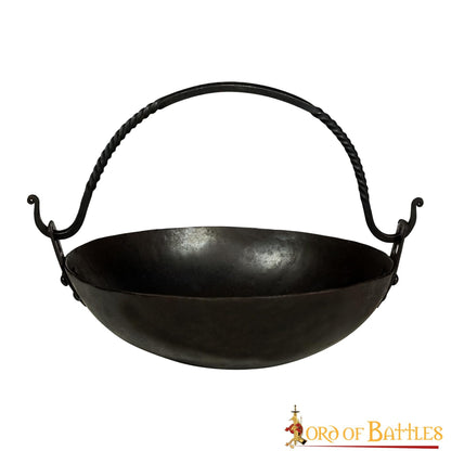 Caldero de Hierro Forjado a Mano Accesorio de Camping Totalmente Funcional - Imagen 1