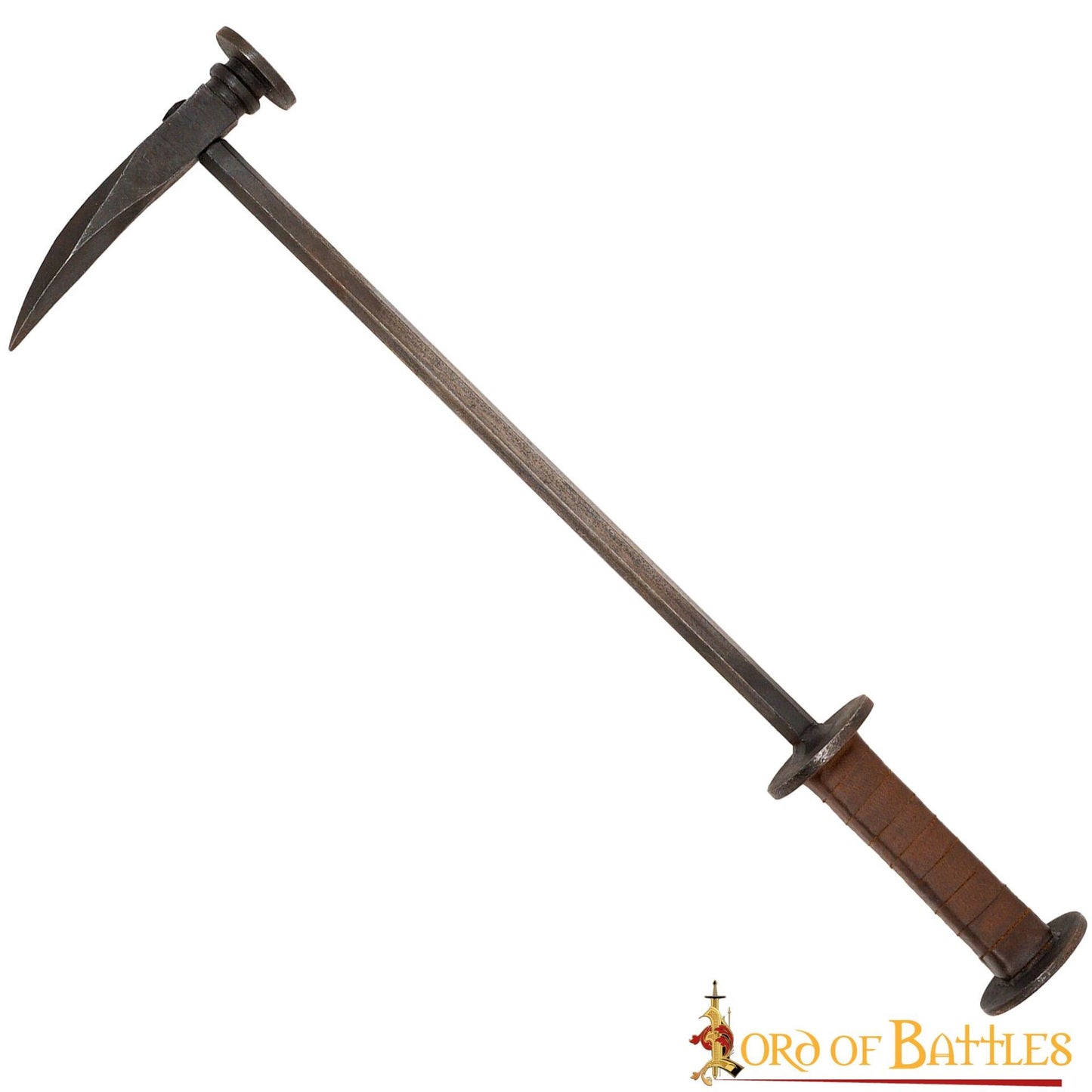 Martillo de Guerra Medieval de Pico de Cuervo Forjado a Mano - Imagen 9