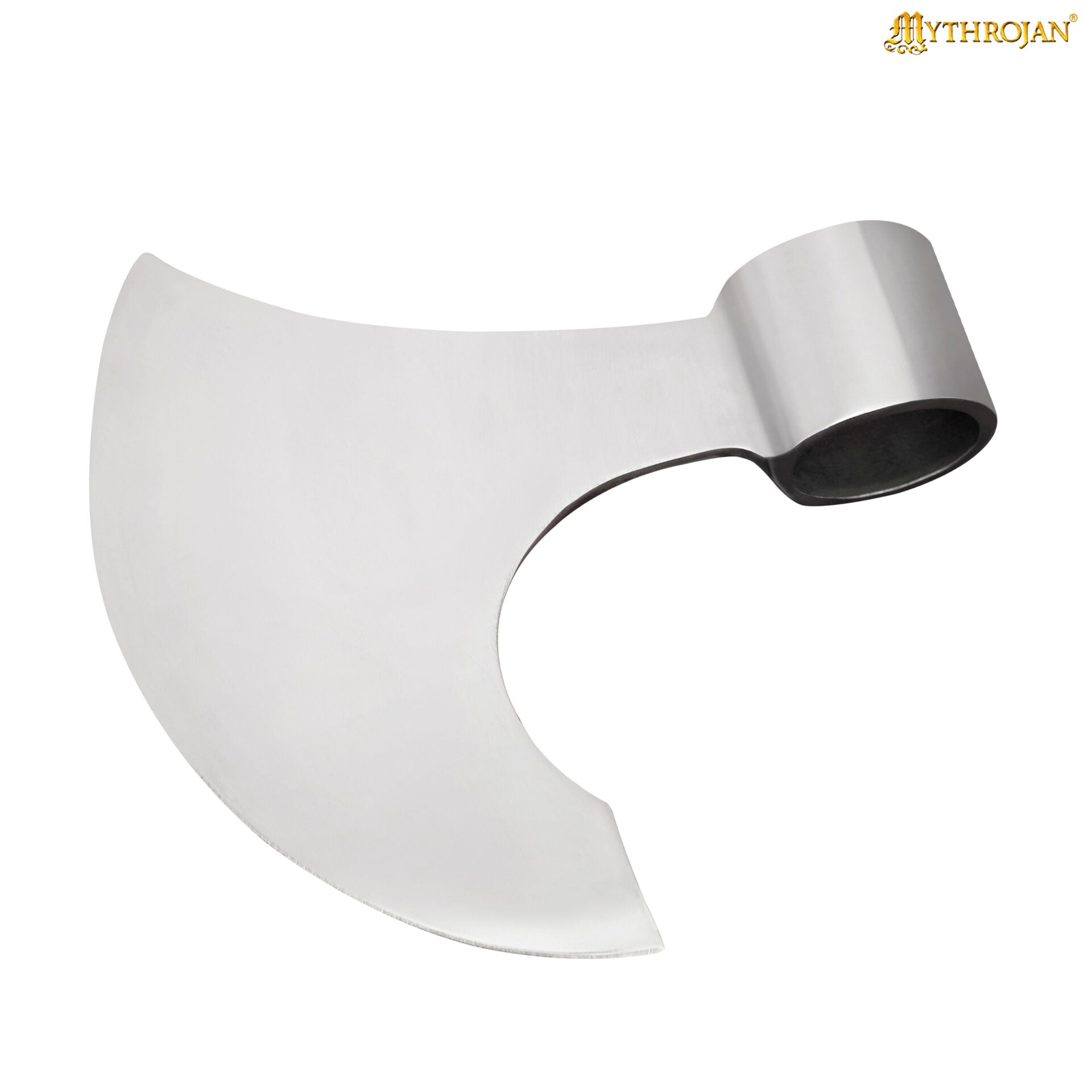 Mythrojan Medieval Vikingo Barbudo Batalla Hacha Cabeza Larp Traje de Acero Arma - Imagen 1