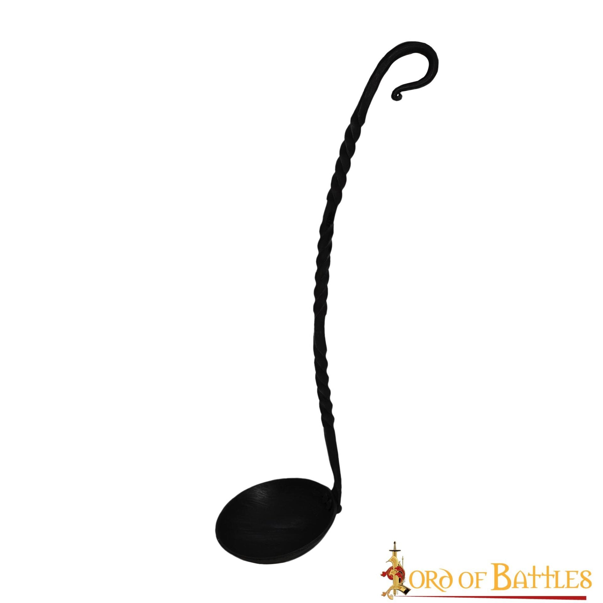 Cazo de Hierro Medieval Vikingo Forjado a Mano Equipo de Campamento Funcional - Imagen 1