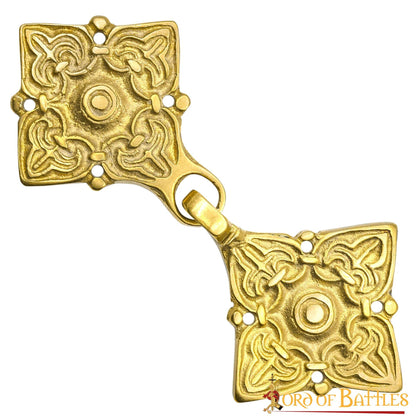 Broche de Latón Fundido para Caftán o Capa Vikinga / Rusa Histórica - Imagen 10