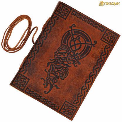 Mythrojan Diario Medieval de Cuero Rústico Vintage Diario - Imagen 1