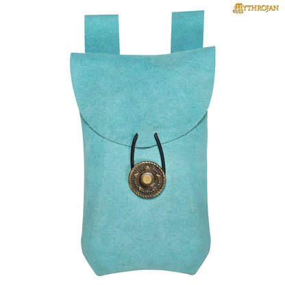 Mythrojan Medieval Renacimiento Cinturón de Joyería de Gamuza Bolsa Larp Traje Bolsa de Cintura - Imagen 6
