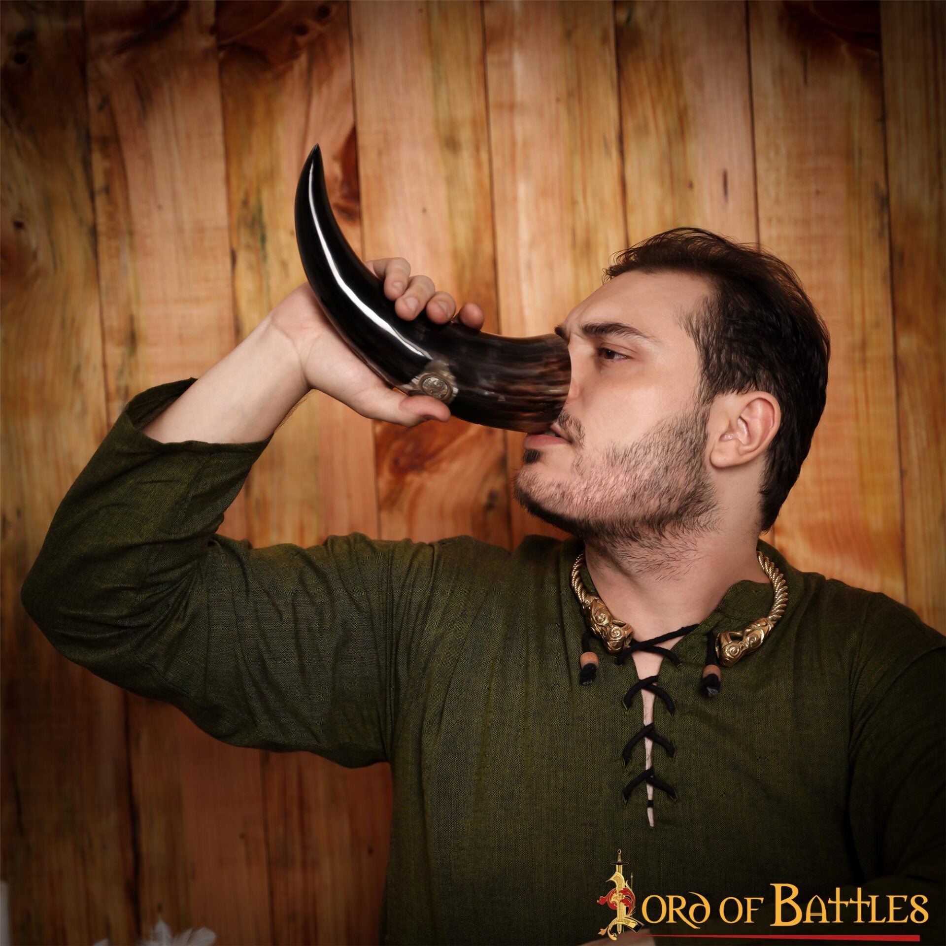 Viking Drinking Horn 500 - 600 Ml Cuerno de Buey Auténtico Hecho a Mano - Imagen 8