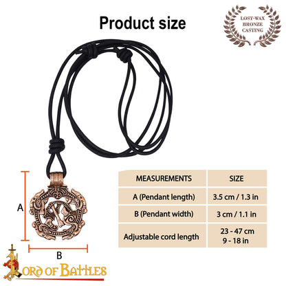 Colgante Serpiente Vikinga de Bronce - Imagen 3