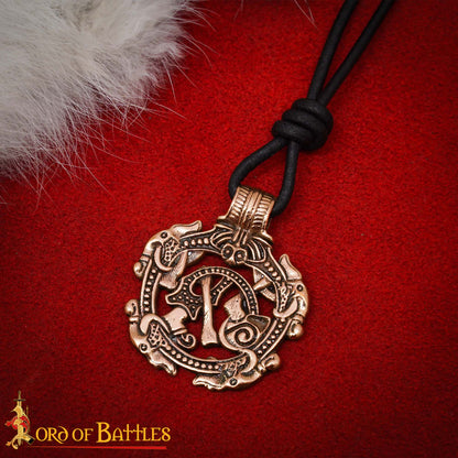 Colgante Serpiente Vikinga de Bronce - Imagen 1