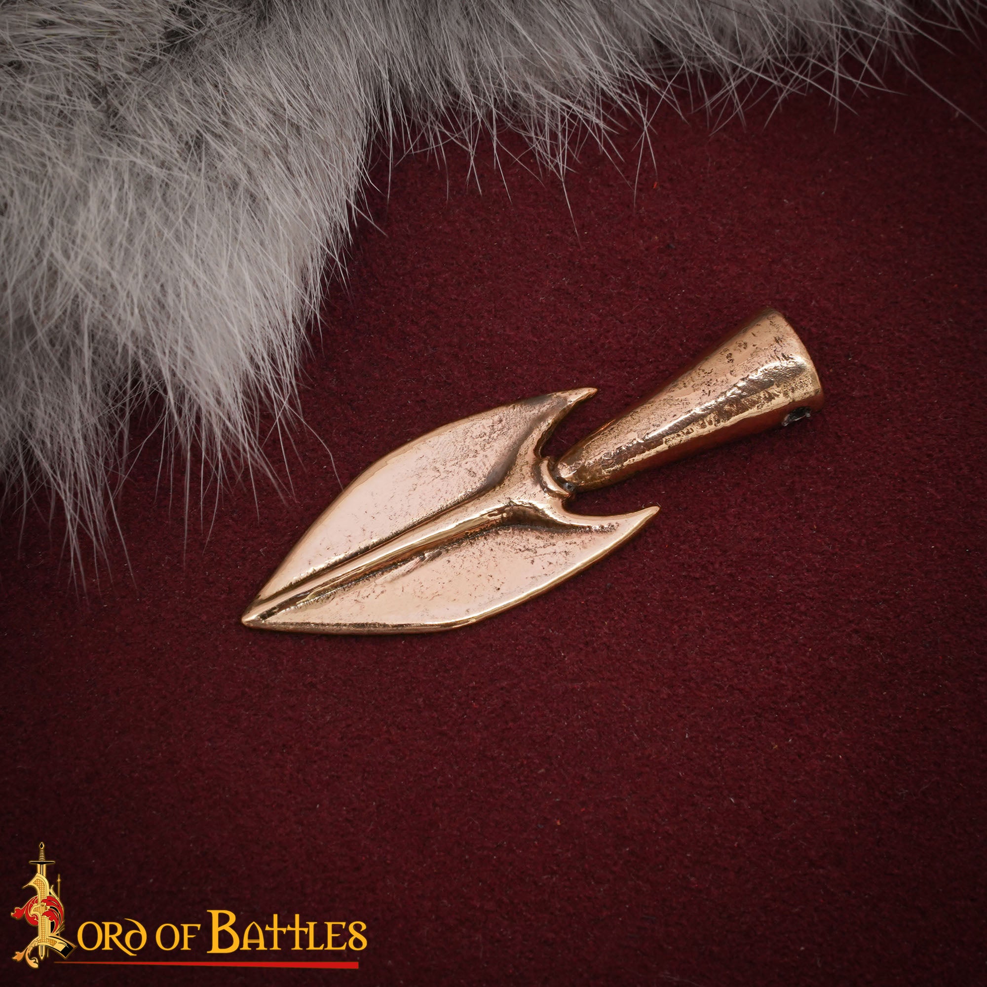 Punta de Flecha de Bronce - Reproducción Antigua en Forma de Hoja, Fundición a la Cera Perdida - Imagen 2