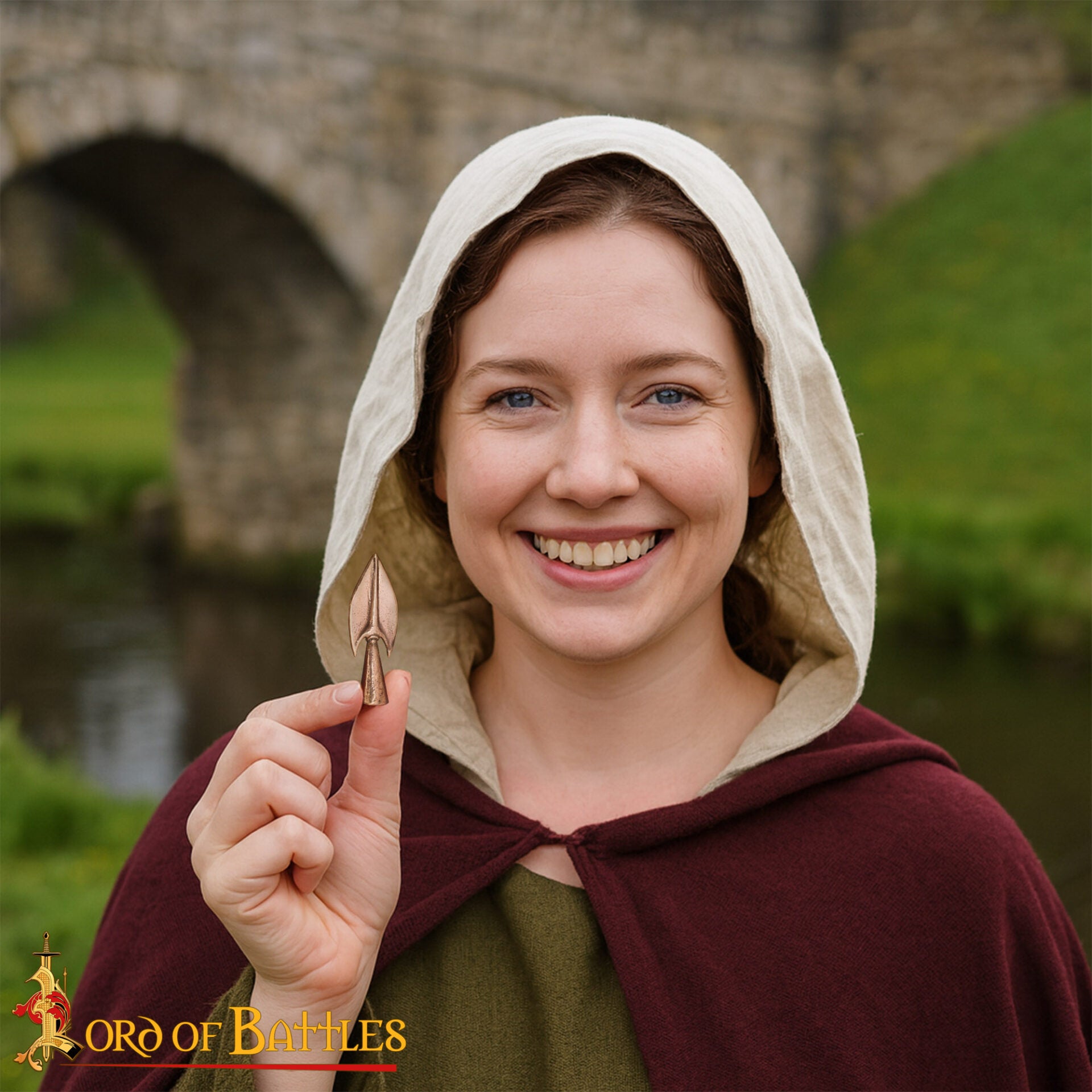 Punta de Flecha de Bronce - Reproducción Antigua en Forma de Hoja, Fundición a la Cera Perdida - Imagen 5