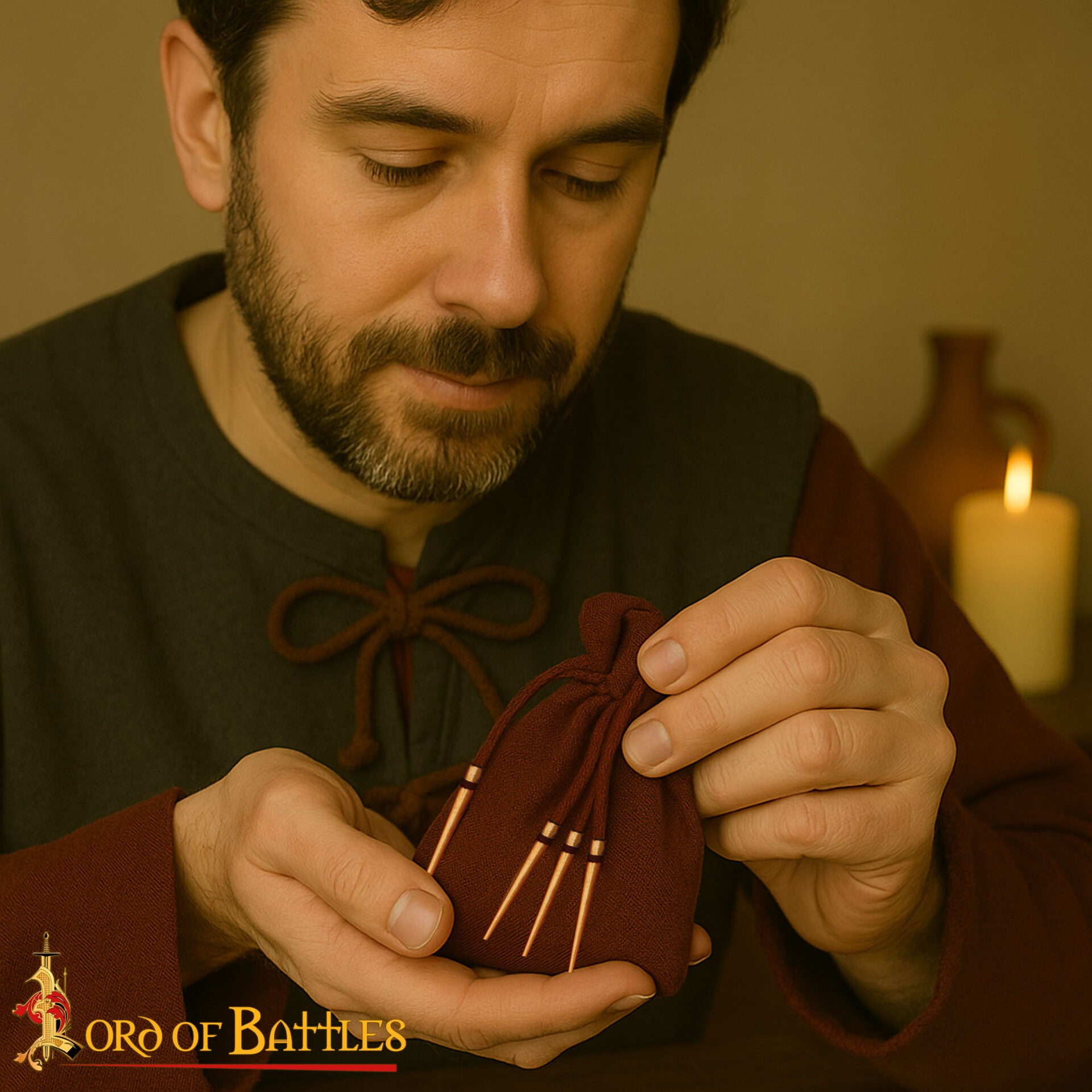 Aiglets Medievales de Latón - Juego de 10 Puntas de Cordón Resistentes (3,6 Cm) - Imagen 2