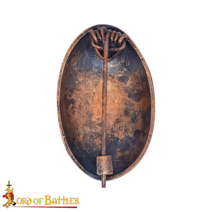 Broche de Tortuga de Bronce Vikingo de los Siglos Ix-x - Alfiler de Escudo Oval Fundido a la Cera Perdida - Imagen 5