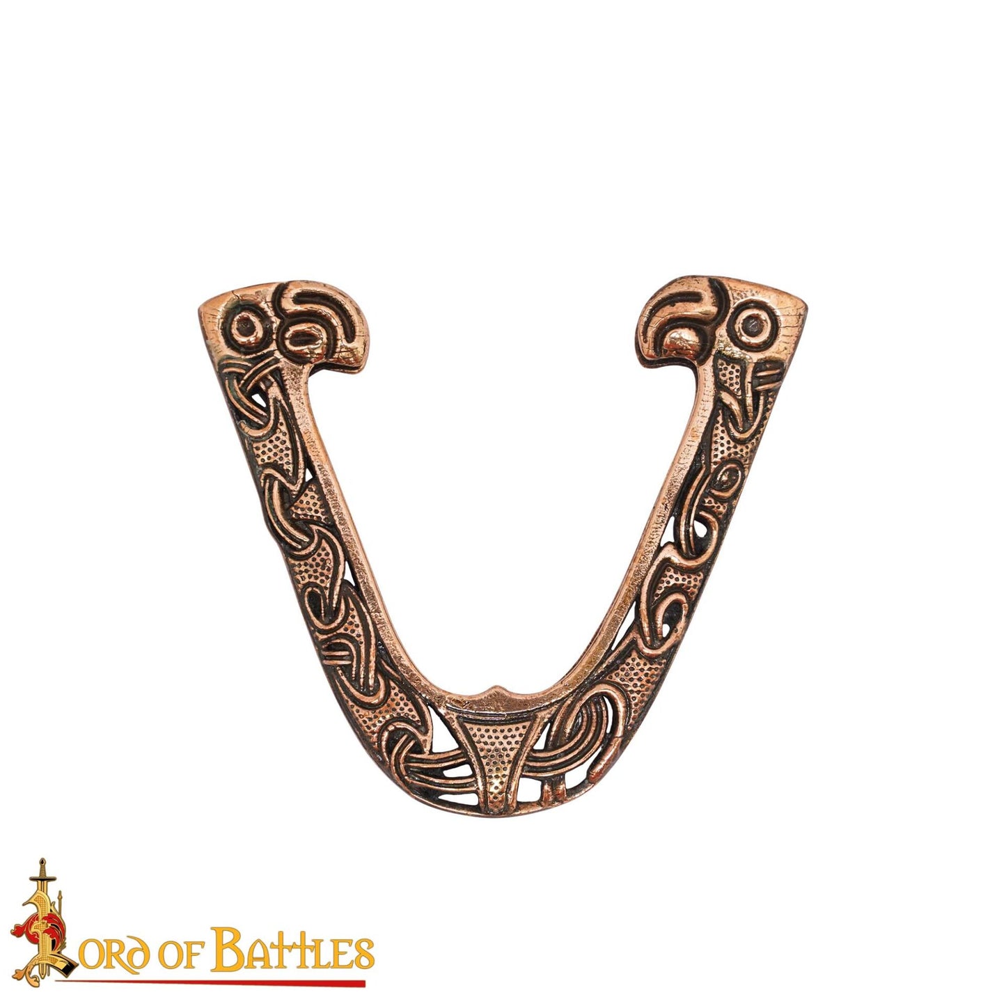 Espada Vikinga de Bronce Chape - Diseño Cabeza de Dragón - Imagen 3