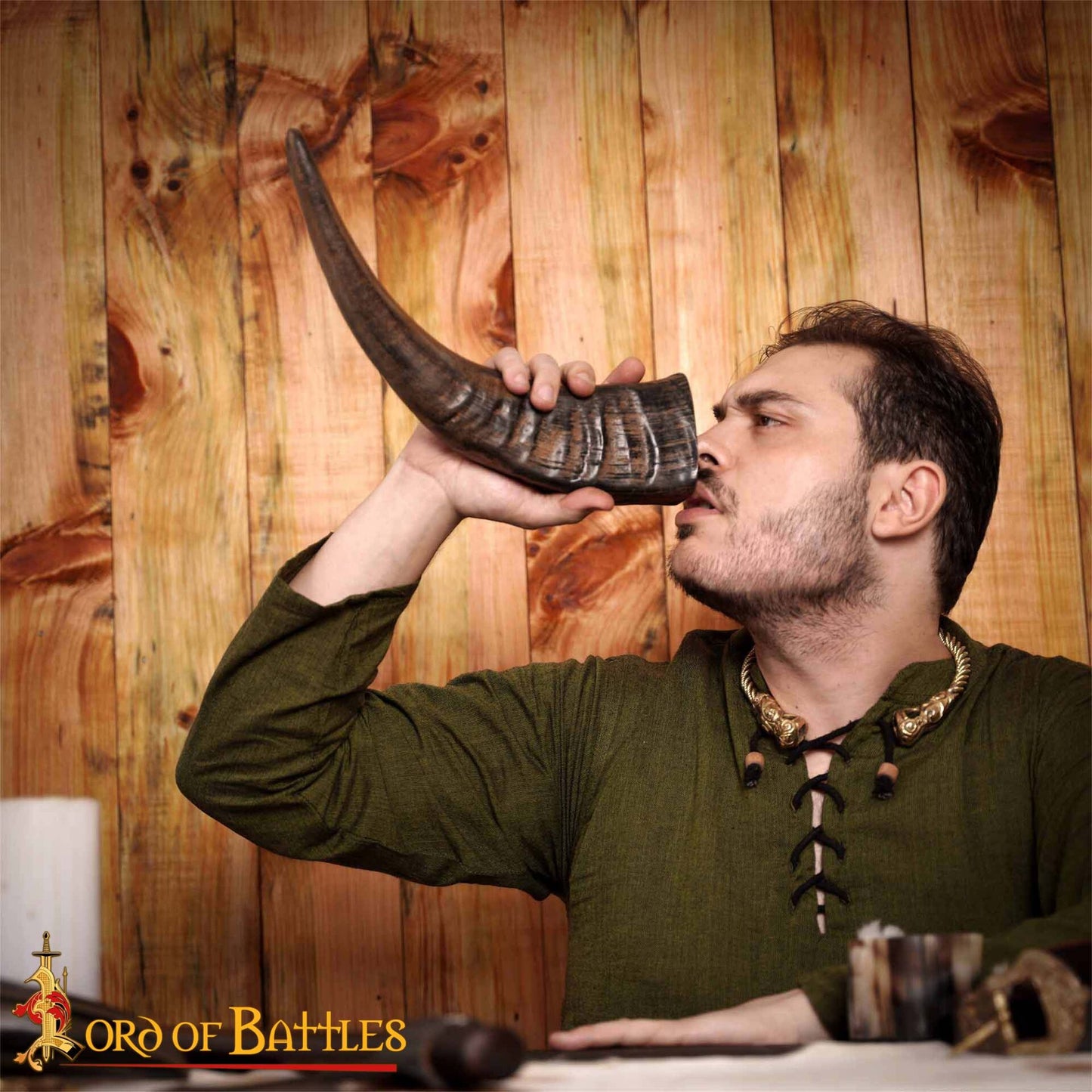 Jarra de Cuerno de Buey Medieval con Acabado a Mano (400 Ml) - Imagen 2