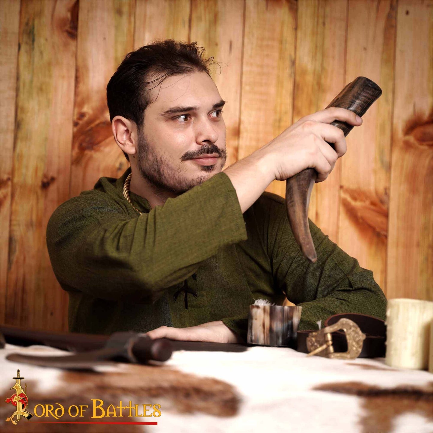 Jarra de Cuerno de Buey Medieval con Acabado a Mano (400 Ml) - Imagen 5