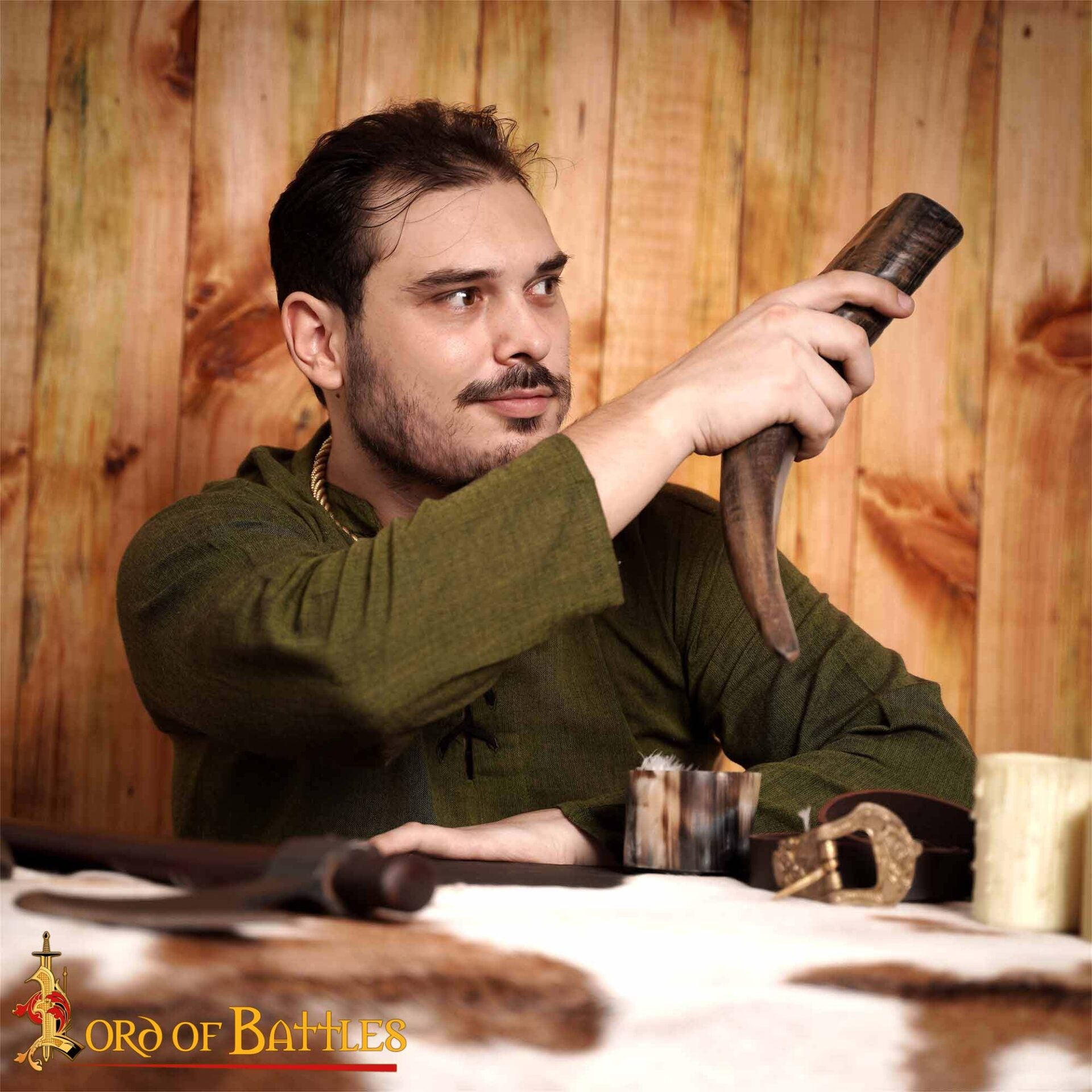 Jarra de Cuerno de Buey Medieval con Acabado a Mano (400 Ml) - Imagen 5