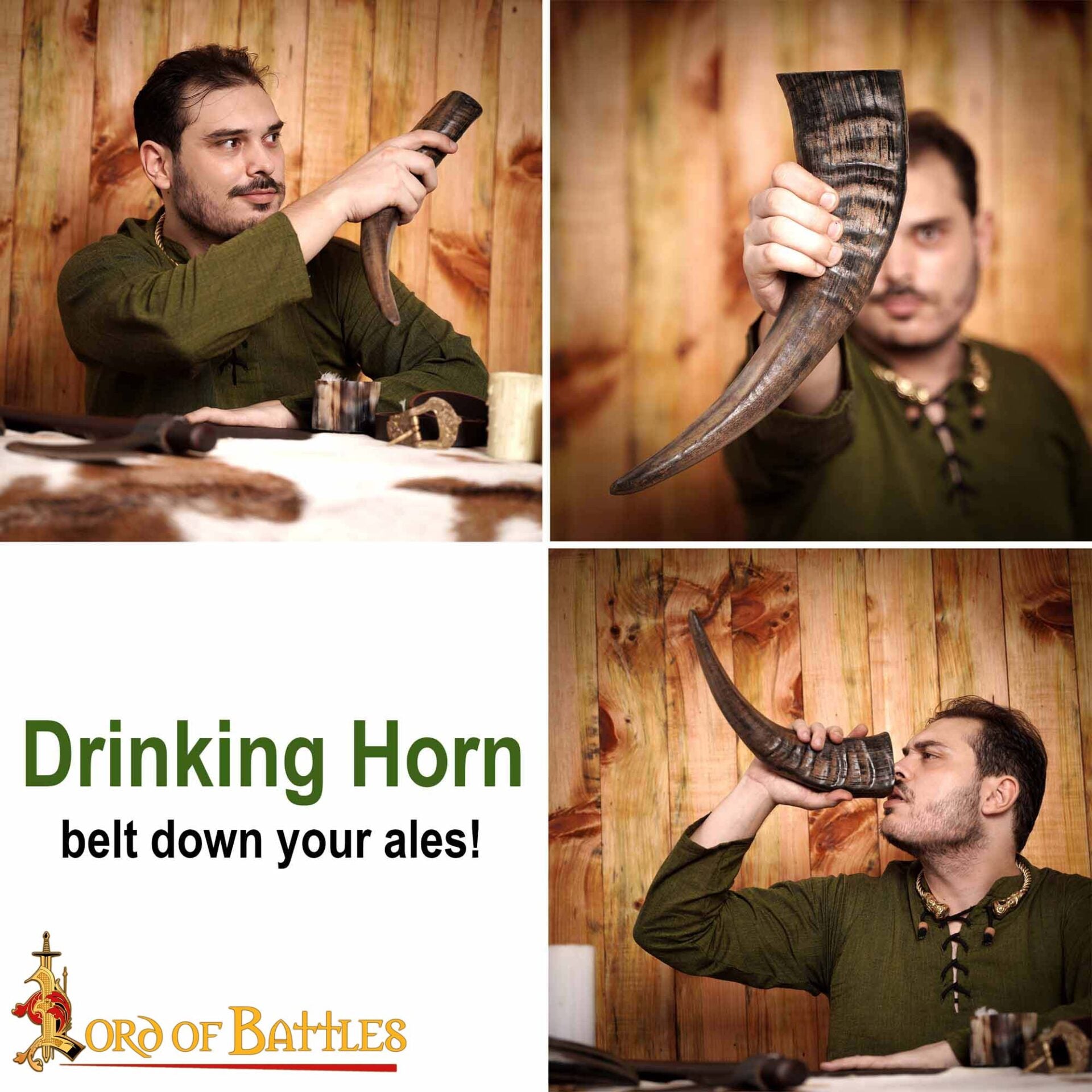 Jarra de Cuerno de Buey Medieval con Acabado a Mano (400 Ml) - Imagen 7