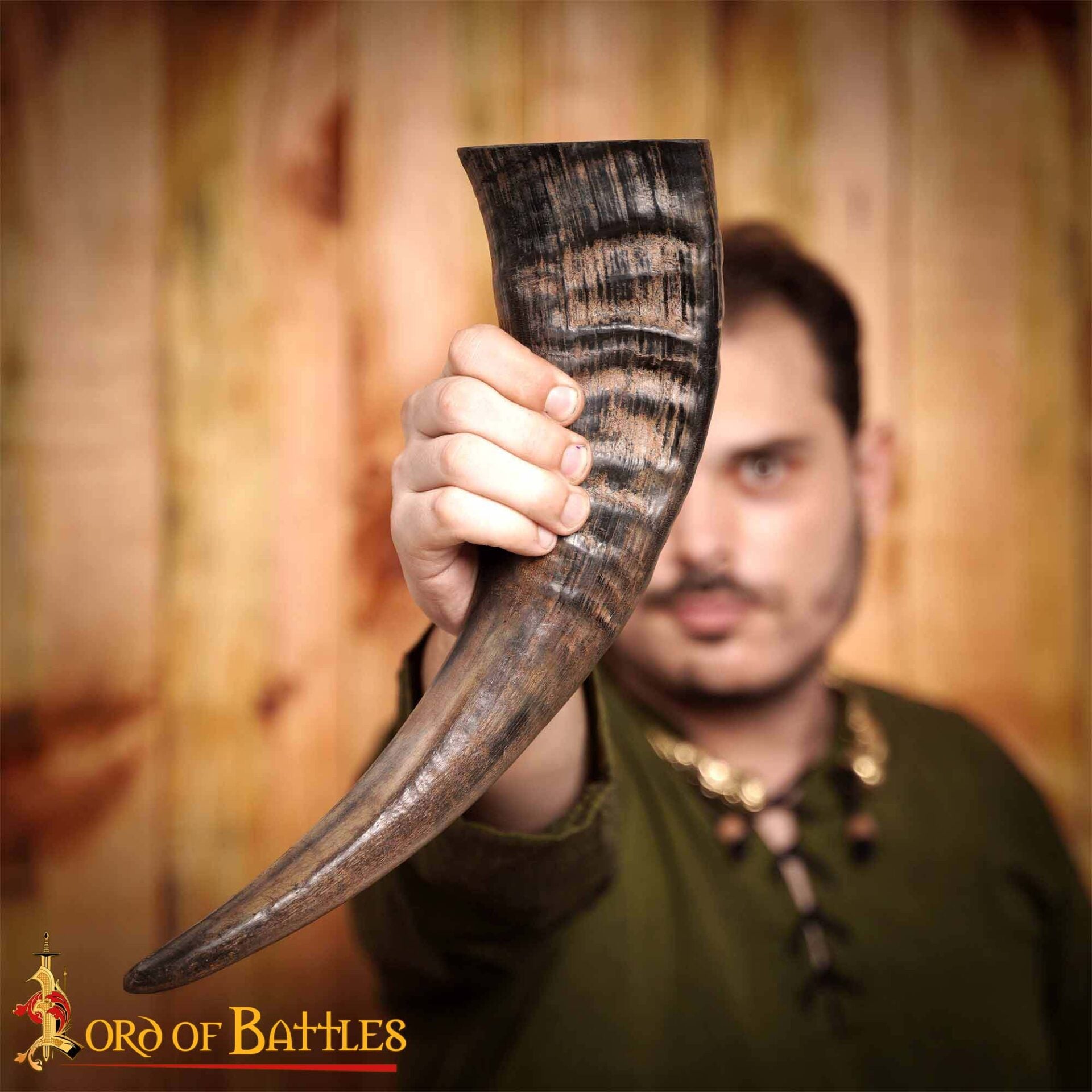 Jarra de Cuerno de Buey Medieval con Acabado a Mano (400 Ml) - Imagen 1