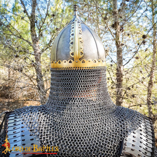 Casco Vikingo-ruso Tipo Ii de Gnezdovo con Coraza de Cota de Malla (siglo X) - Imagen 2
