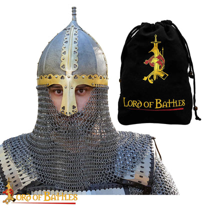 Casco Vikingo-ruso Tipo Ii de Gnezdovo con Coraza de Cota de Malla (siglo X) - Imagen 4