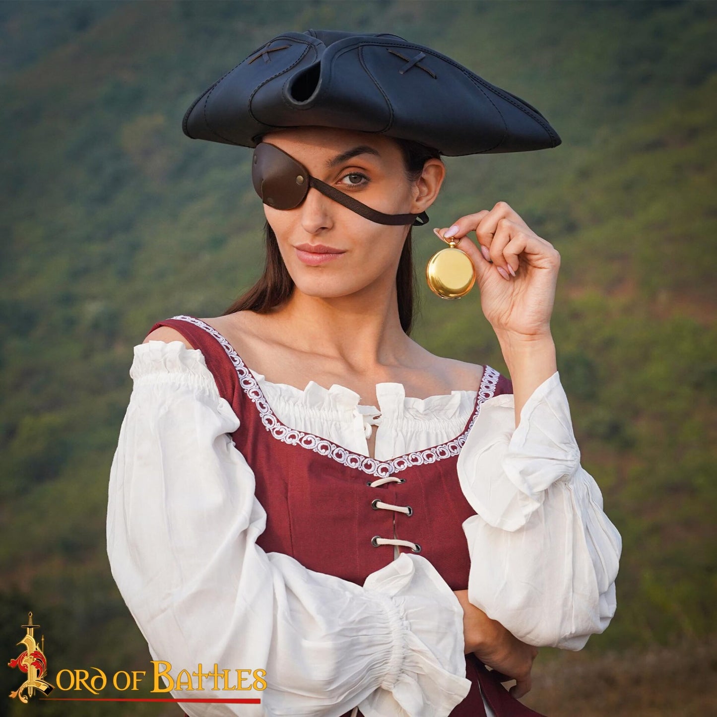 Brújula de Bolsillo de Latón para Aventureros - Instrumento de Navegación de Época - Imagen 13