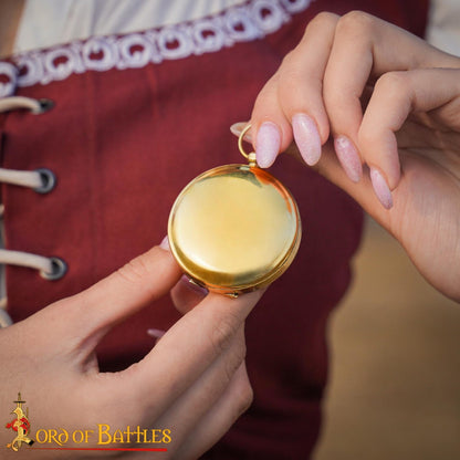 Brújula de Bolsillo de Latón para Aventureros - Instrumento de Navegación de Época - Imagen 16