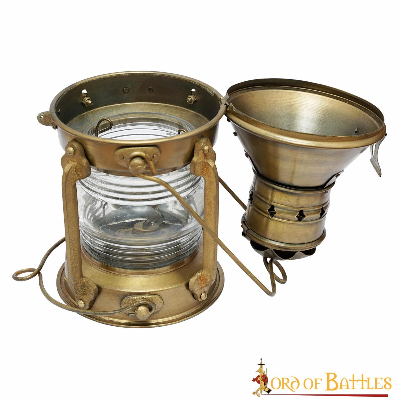 Linterna de Aceite Rústica Vintage Retro Pure Brass - Imagen 2