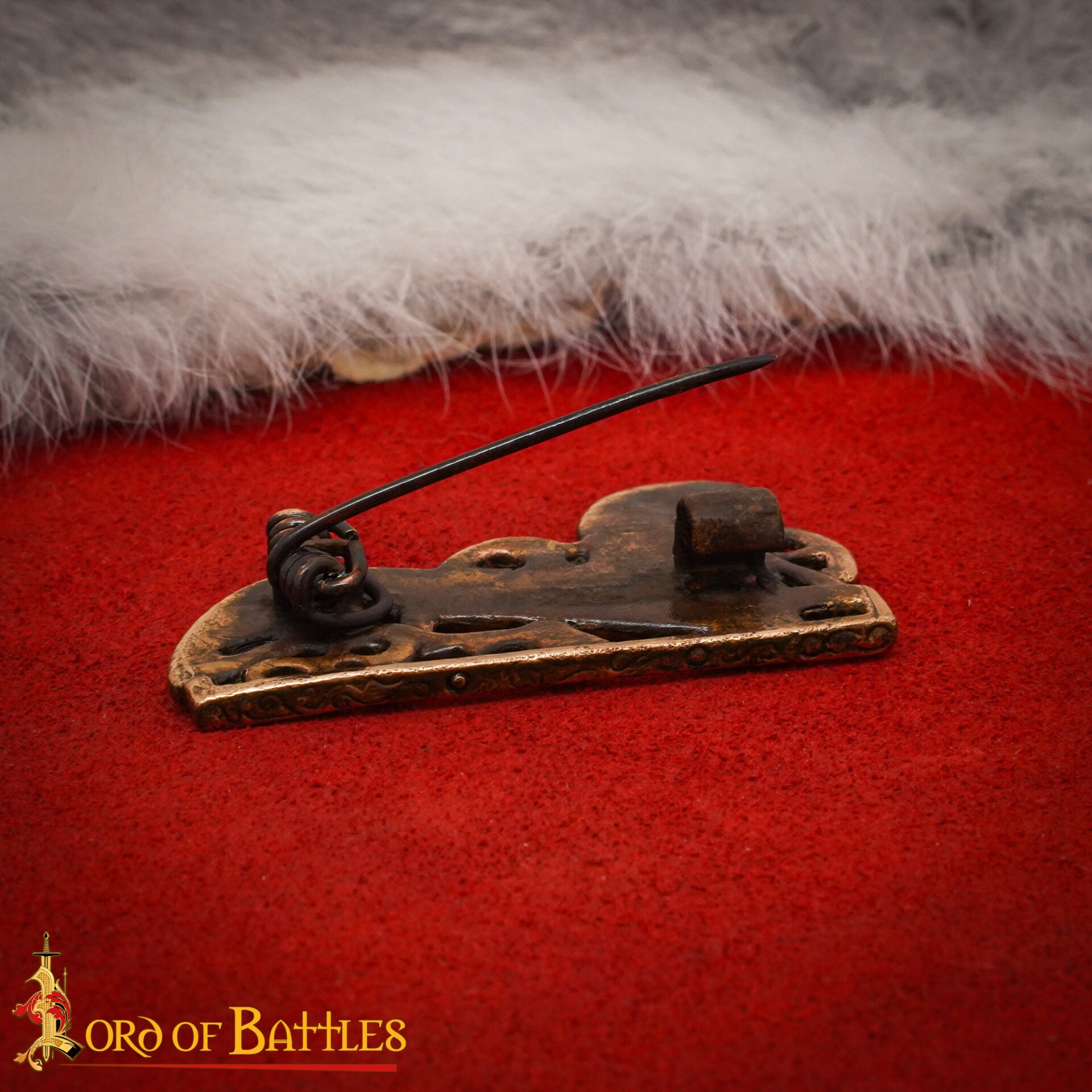 Broche Vikingo con Forma de Caballo de Bronce Fundido a la Cera Perdida de los Siglos Ix-x - Imagen 6