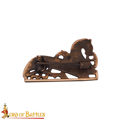 Broche Vikingo con Forma de Caballo de Bronce Fundido a la Cera Perdida de los Siglos Ix-x - Imagen 11