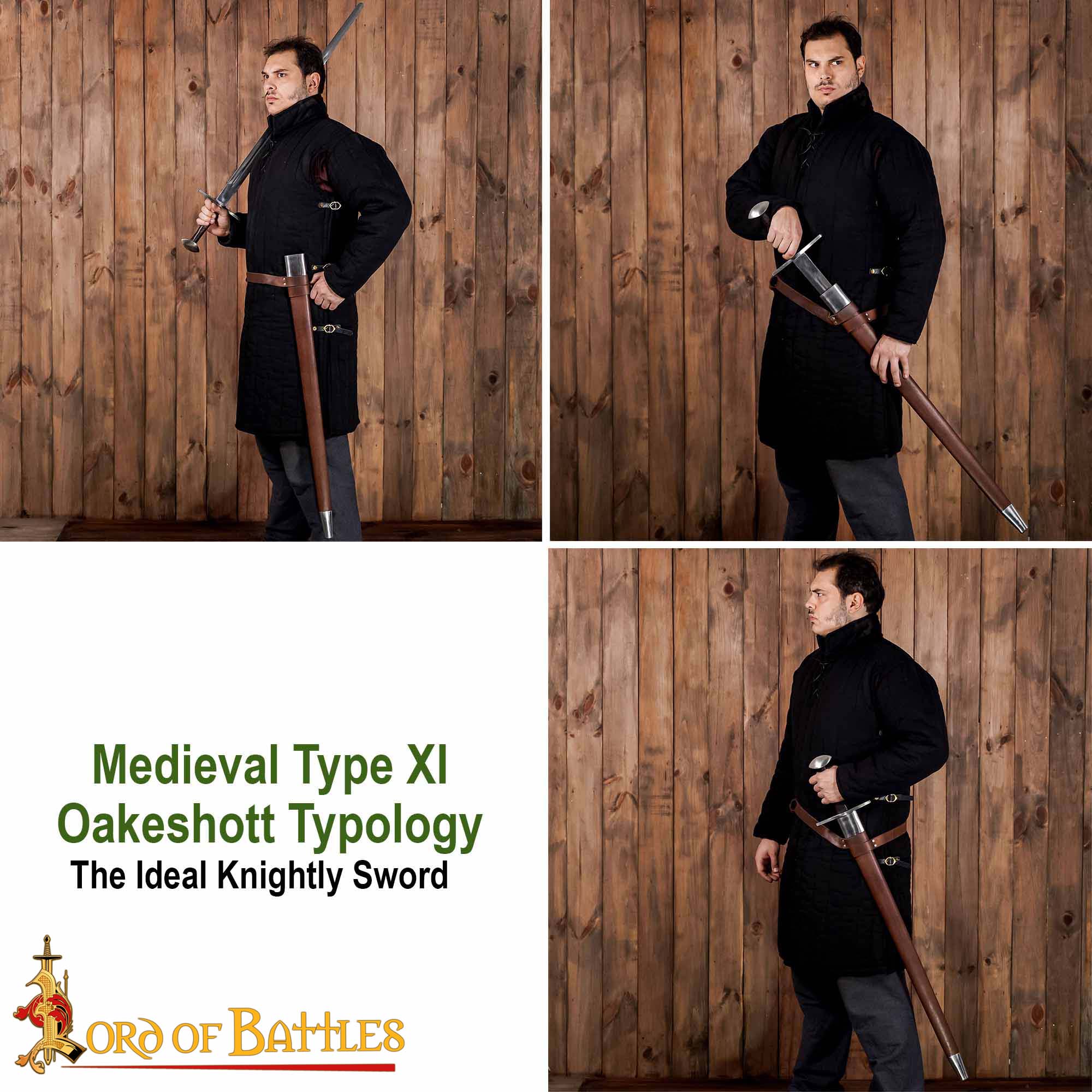 Espada Larga Normanda Forjada a Mano con Vaina de Cuero - Funcional - Imagen 8