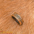 Anillo de Bronce del Siglo Xi-xii con Inscripción - Escritura Gótica, Fundición a la Cera Perdida - Imagen 1