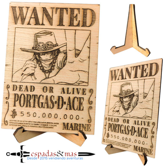 Cartel Wanted Portgas D Ace