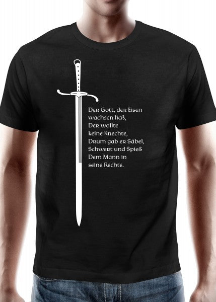 1203000110 Mittelalterliches Jungen-T-Shirt, Schwertkämpfer