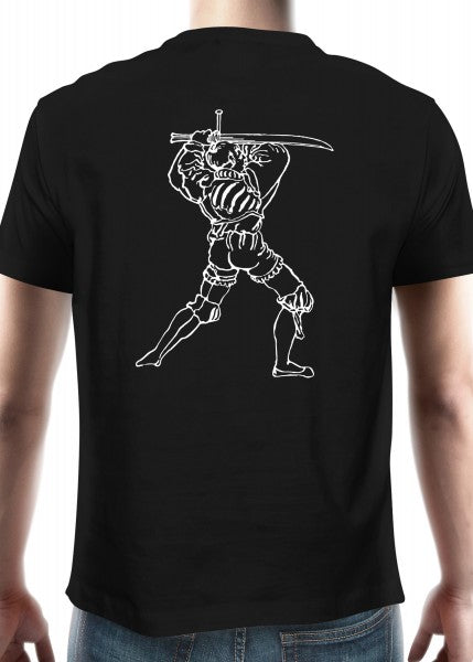 Imagen de 1203000110 Camiseta medieval chico, espadachín parte de nuestra colección en Espadas y más, sitio oficial. Esta imagen describe  camiseta