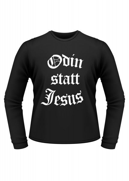 1203043930 Mittelalterliches Langarm-T-Shirt Odin statt Jesus