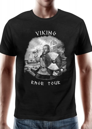 Imagen de 1203060010 Camiseta medieval chico, Viking Rage Tour parte de nuestra colección en Espadas y más, sitio oficial.