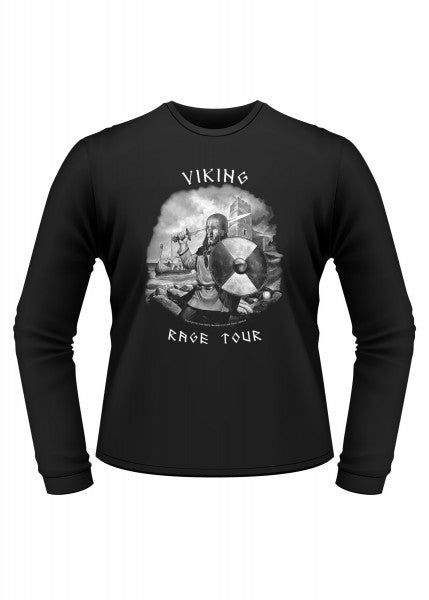 1203060090 Mittelalterliches Langarm-T-Shirt: Viking Rage Tour