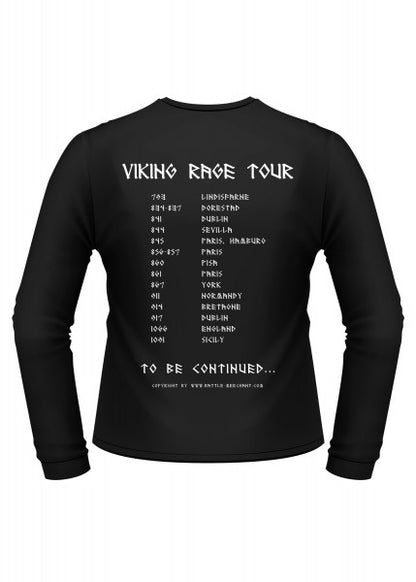 Imagen de 1203060090 Camiseta medieval de manga larga: Viking Rage Tour parte de nuestra colección en Espadas y más, sitio oficial. Esta imagen describe  camiseta