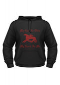 1245044630 Sudadera medieval con capucha: Mi Dios es Odin